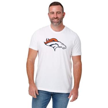 Imagem de FOCO Camiseta branca com logotipo primário Denver Broncos - Pequena