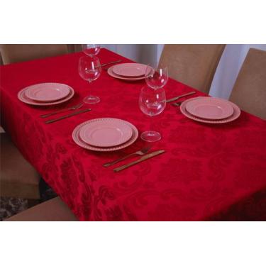 Imagem de toalha de mesa quadrada 4 lugares tecido jacquard 1,35x1,50 - BF confe