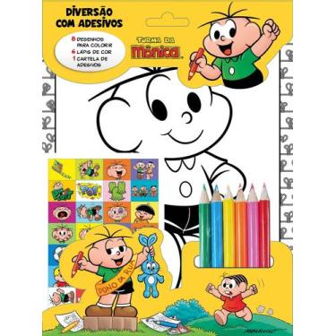 Imagem de Livro - Turma Da Mônica Diversão com Adesivos - Cebolinha
