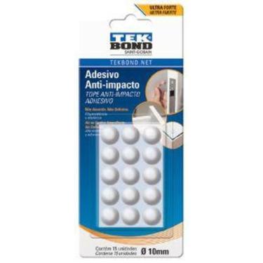 Imagem de Adesivo Anti-Impacto Bumper Gota M 10mm Com 15un Tek Bond