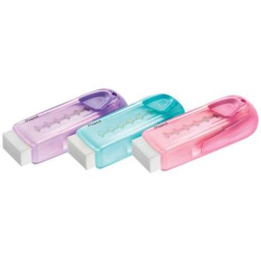 Imagem de Kit 03 Borracha Estilete Retrátil Universal Pastel Gom Stick MAPED