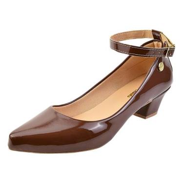 Imagem de Sapato Feminino Scarpin Salto Baixo Grosso Festa Ref: 36.002 - Donna S
