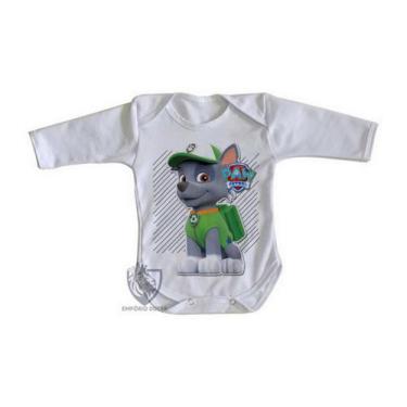 Imagem de body nenê criança roupa bebê manga longa  Patrulha Canina Rocky - Empó