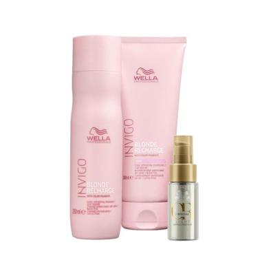 Imagem de Wella Professionals Blonde Recharge- Shampoo 250ml+Condicionador 200ml