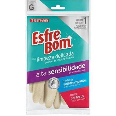 Imagem de Luva Esfrebom G Limpeza Delicada Latex 1Un