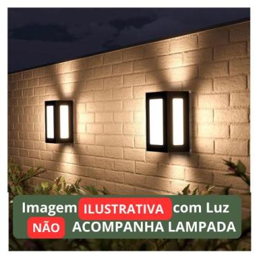 Imagem de Arandela de Parede Area Externa Moderna com Bocal E27 Genova 5 vidros 