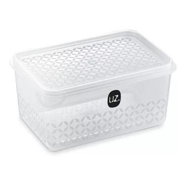 Imagem de Pote Com Tampa Plástico 3 Litros Multiuso Transparente Uz