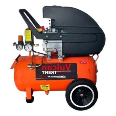 Imagem de Compressor de Ar 24 Litros Laranja Escuro MonoFásica Vulcan