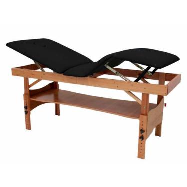 Imagem de Maca SPA Fixa com 03 Posições e Ajuste de Altura - Arktus, Preto