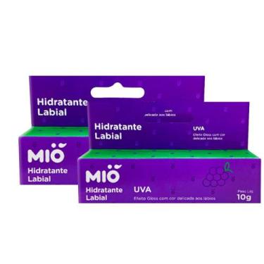Imagem de Kit 2 Hidratante Labial Mió Sabor Uva 10g