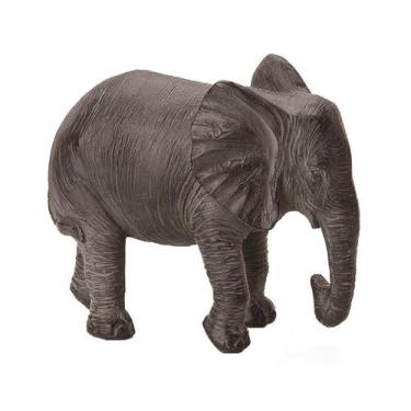 Imagem de Escultura Decorativa Elefante Sorte e Sabedoria Estatueta em Poliresin