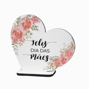 Imagem de Kit 15 Lembranças Dia Das Mães Mdf Coração Frase 8cmx8,7cm - BAZAR DOS
