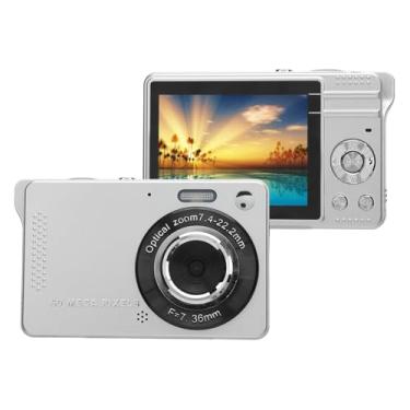 Imagem de Câmera Digital, Câmera Digital 1080P 50MP Aponte e Dispare, Câmera de Vídeo Anti-vibração Com Zoom Digital 16X Com Microfone de Luz de Preenchimento, Câmera Pequena Compacta (32