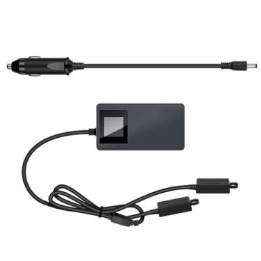 Imagem de Carregador de carro LCD durável, hub de carregamento rápido de bateria de drone com cabo de isqueiro de 12V DC para DJI AIR 3