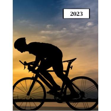 Imagem de 2023: Agenda semainier au format A4 - Année civile (Janvier à Décembre 2023) - Intervalles d'1h (7h-22h) - Contacts, jours fériés, mots de passe, ... - Une semaine sur deux pages