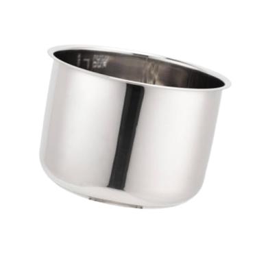 Imagem de IEUDNS Panela de arroz panela interna de aço inoxidável multiuso redondo prático kithcen ferramenta panela interna de aço inoxidável para restaurante, S