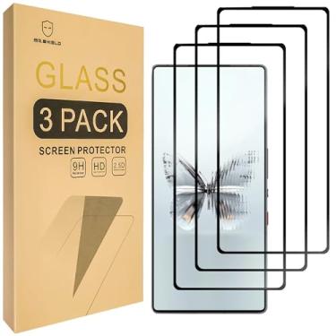 Imagem de Mr.Shield Protetor de tela compatível com ZTE Nubia Red Magic 10 Pro/Red Magic 10 Pro+ [cobertura completa] [vidro temperado] [pacote com 3] [vidro japonês com dureza 9H]