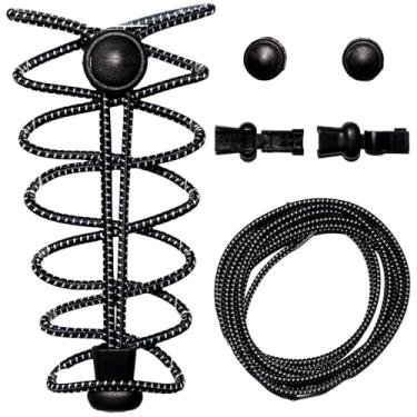 Imagem de YIIOCCC Cadarços elásticos sem cadarço, fáceis de instalar para crianças e adultos, cadarços para esportes ao ar livre