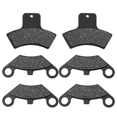 Imagem de Zreneyfex 6 peças de substituição de pastilhas de freio dianteiras para Trail Polaris Blazer 335 Magnum 500 250 Sportsman 4 x 4 Scrambler 400 500 2x4 dianteiro e traseiro