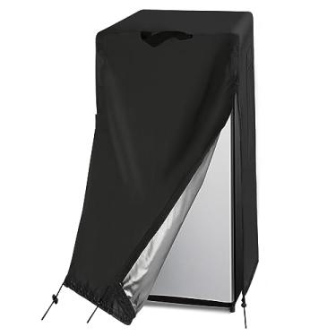 Imagem de Guisong Capa de Geladeira, Capa À Prova D'Água e À Prova de Poeira para Proteção de Freezers Verticais/Geladeira de Bebidas - Adequada para A Maioria Dos Freezers Cúbicos de 5 A 7,5(23 "Wx 23" Dx 56 "