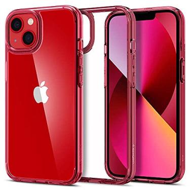 Imagem de Spigen Capa para iPhone 13, ultra híbrida [sem anel magnético] [antiamarelamento] - cristal vermelho