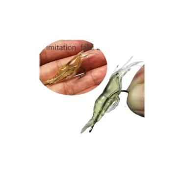 Imagem de KIt 10 Isca Artificial Camarão Pesca Tucunaré Traíra Corvina - Topmixs