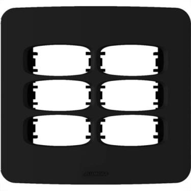 Imagem de Placa Alumbra Gracia 4X4 Preta (6 Modulos) 85699