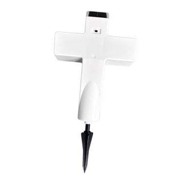 Imagem de Bothyi Luz transversal solar lápide luminária led lâmpada com estaca iluminação solar do cemitério para caminho gramado quintal decoração do pátio