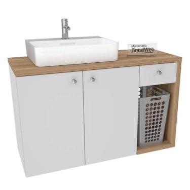 Imagem de Gabinete com tampo para banheiro - cuba de sobrepor