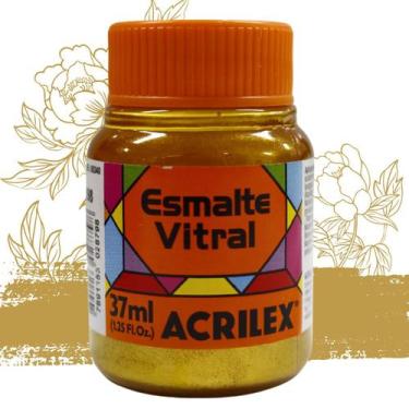 Imagem de Esmalte Vitral 37ml Acrilex - 08340, DOURADO SOLAR - 598