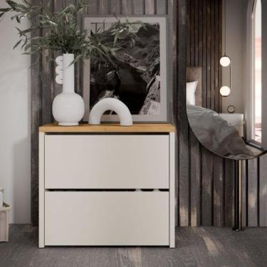 Imagem de Sapateira Mel com 2 portas basculantes para quarto ou hall de entrada 