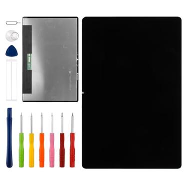 Imagem de [com moldura] Conjunto de digitalizador de tela sensível ao toque LCD Vvsialeek para Lenovo Tab P12 [32.3 cm] com kit de ferramentas de reparo técnico - Função de impressão digital