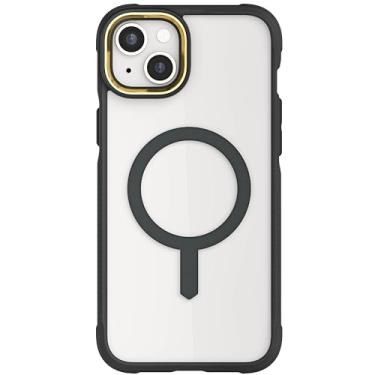 Imagem de Ghostek Capa transparente para iPhone 15 Plus - silicone à prova de choque, compatível com acessórios Apple MagSafe, capa protetora fina para celular (6,7 polegadas, preta)