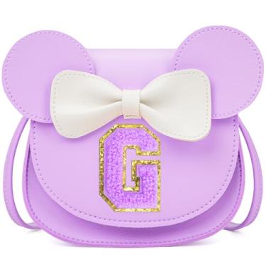Imagem de OYLOLA Presentes de aniversário para meninas de 3, 4, 5, 6, 7 e 8 anos, bolsa infantil para meninas pequenas, presente para meninas, Roxo-roxo, G