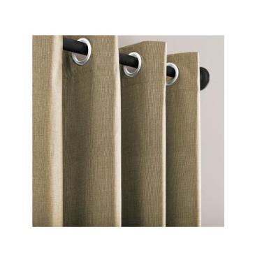 Imagem de Cortina Rustica Texturizada Para Porta 3,0 X 2,3m Varão 2m - Casa Arma