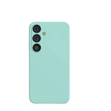Imagem de Para Samsung A54 5G Capa de silicone líquido Capas de telefone para Samsung Galaxy A54 A 54 5G A55 5G Proteção traseira capa macia, azul ciano, para A53