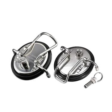 Imagem de Fabricação caseira de cerveja 2Pcs Cornelius Ball Lock Keg Lid,Stainless Steel Carbonation Cover With Pressure Relief Valve For Soda Keg Barrel, Home Brewing Acessórios para vinho