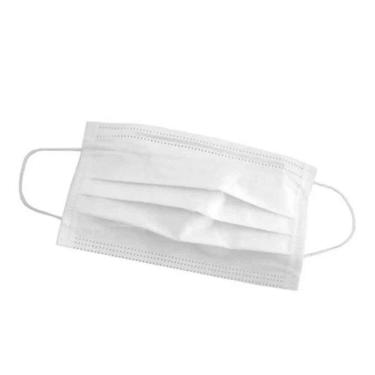 Imagem de Máscara Descartável Branca C/Elástico 50 Uni Santa Clara