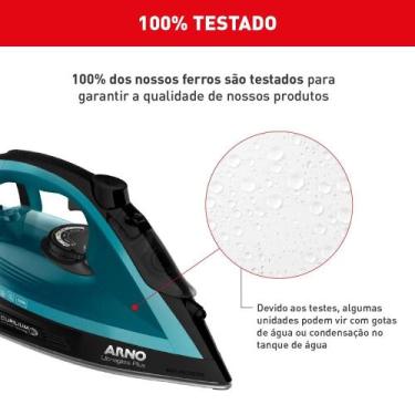 Imagem de Kit Arno: Ferro Ultragliss + Vaporizador Pure Pop Azul, 110V