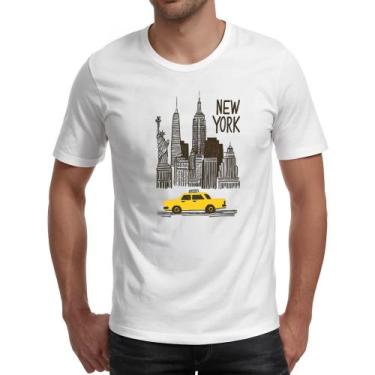 Imagem de Camiseta Unissex New York Pintura Nanquim - Alearts, EG