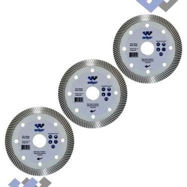 Imagem de Kit 3 Disco de Corte Diamantado para Meia Esquadria 45 Graus - Anker d