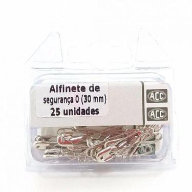 Imagem de Alfinete ACC Segurança Aço Niquelado 30mm PCT C/25