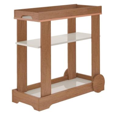 Imagem de Carrinho Bar Com Rodizios 80 Cm 4659 Cinamomo Off White Arly Cinamomo Off White