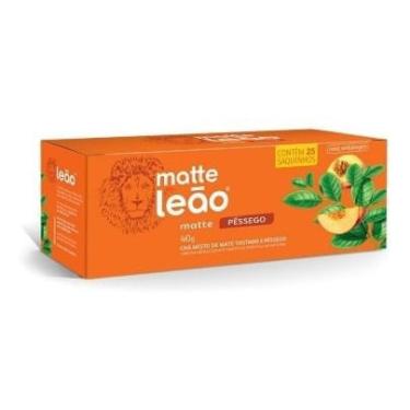 Imagem de Chá Mate Com Pêssego Leão 25 Envelopes