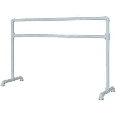 Imagem de Barra de balé para casa portátil infantil suporte móvel ajustável com bastão de dança independente antiderrapante alongamento bastão de dança portátil (branco) (1M) barra ajustável independente