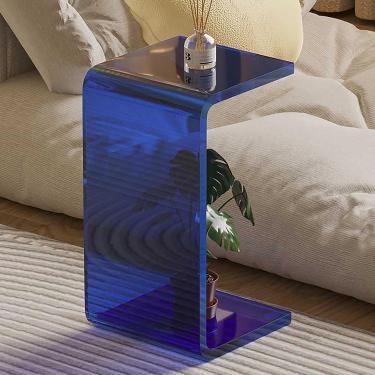Imagem de Mesa De Cabeceira De Acrílico, Mesa De Cabeceira Em Forma De U De Acrílico, Multiuso, Mesa De Cabeceira De Café Transparente E Grossa, Para Sala De Estar, Banheiro E Quarto