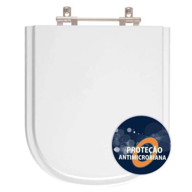 Imagem de Assento Sanitario Poliester Antibacteriano Life Branco Para Vaso Celite
