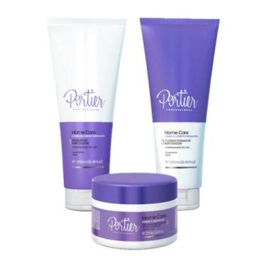 Imagem de Portier Kit Home Care Matizador Sh+Cond+Masc 3x250ml