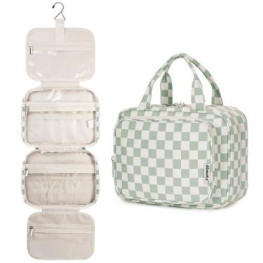Imagem de Bolsa de higiene suspensa Narwey para mulheres, viagem, verde menta