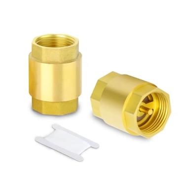 Imagem de GORAGUCHI 2 peças de válvula de retenção de latão 3/10.2 cm NPT rosca fêmea válvulas de retenção unidirecional, prevenção de refluxo para bomba/poço/água/gás/linha de compressor